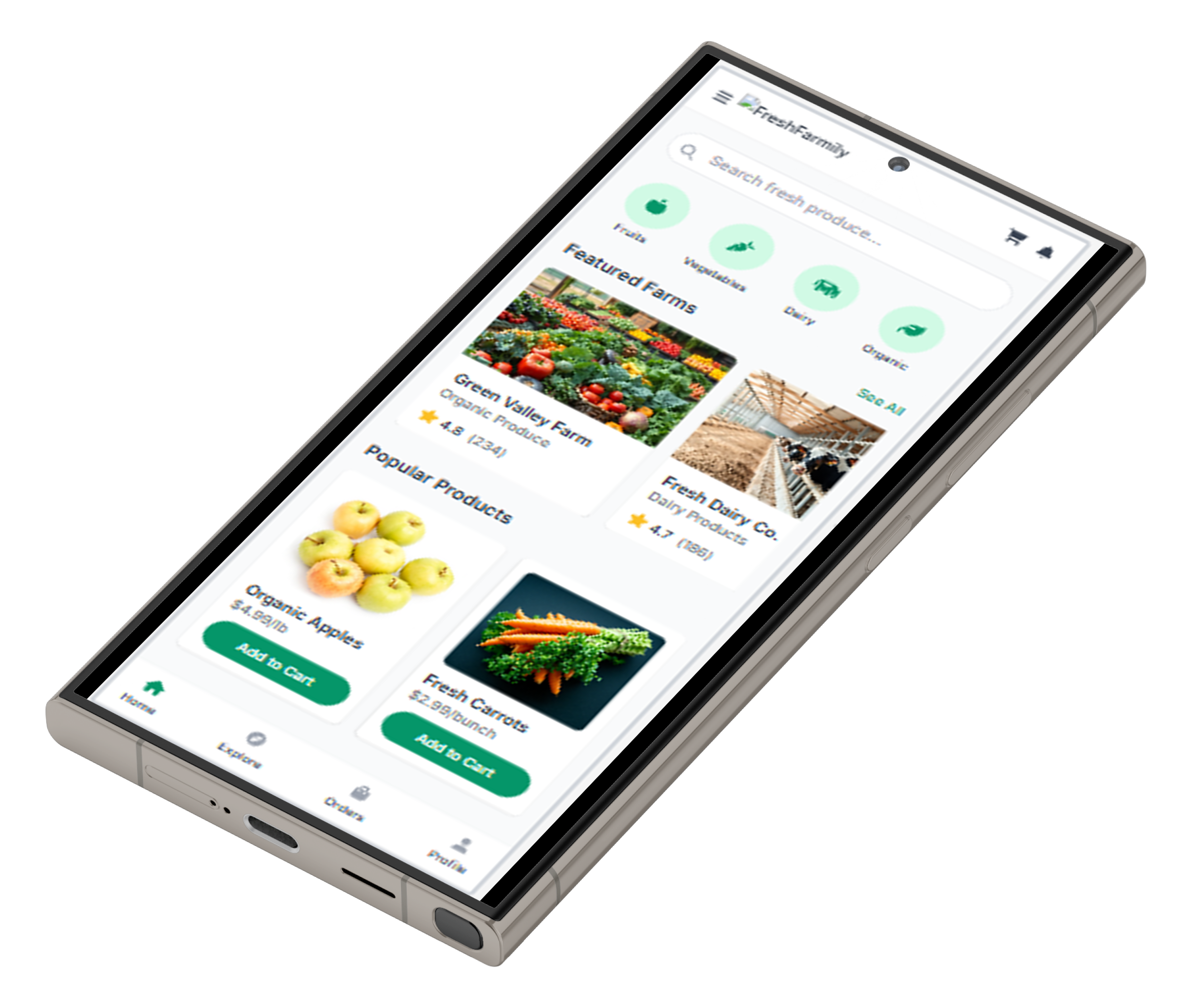 FreshFarmily Farmer App